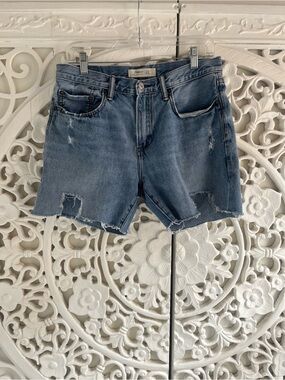 GAP Distressed Light Blue Jean Shorts